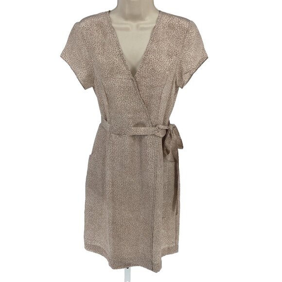 Rungolee Womens NWT Silk Wrap Dress Sz XXS Dainty Event Glam Party Animal Print - Picture 1 of 15
